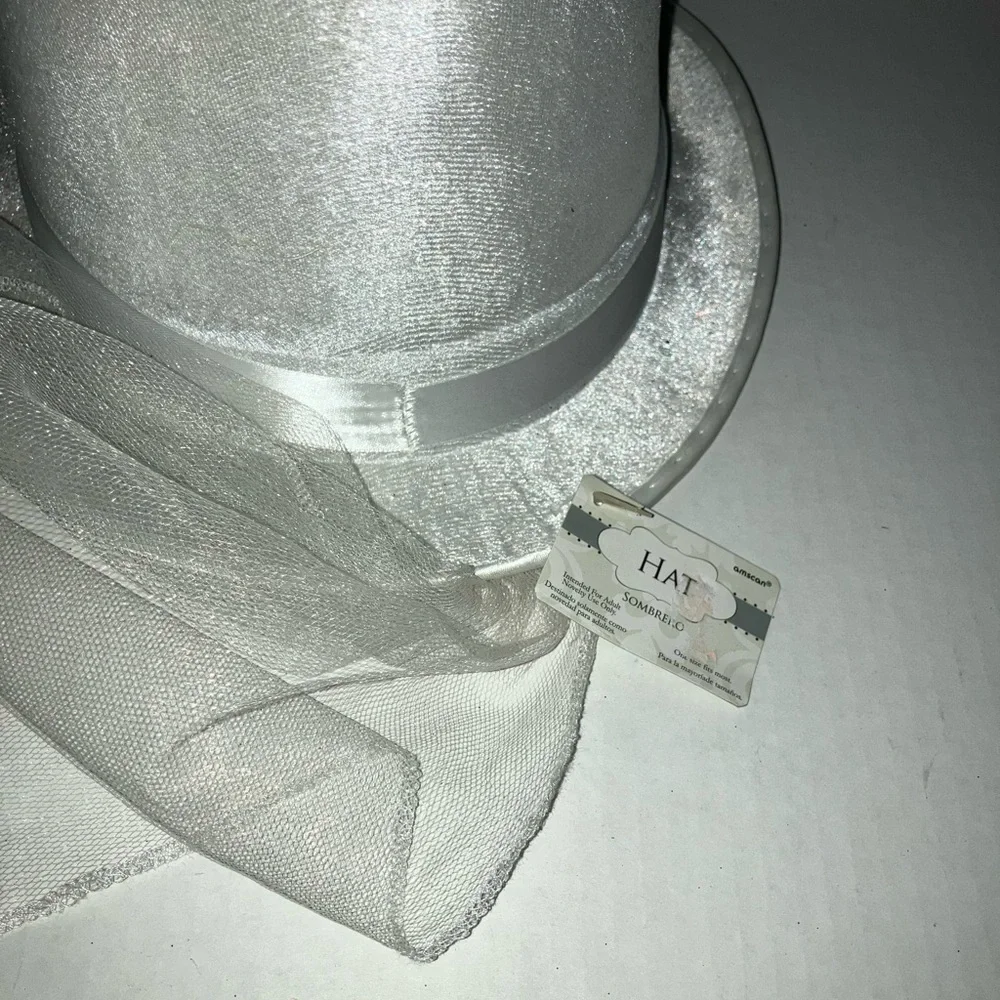 Silver Bride Party Hat